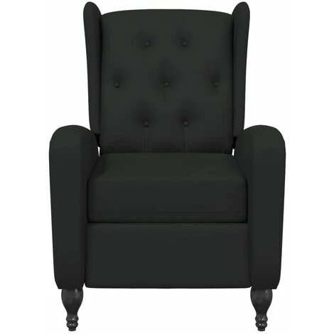 TRUE DEAL Fauteuil Inclinable Noir Velours 5 TRUE DEAL Fauteuil Inclinable Noir Velours – Image 3