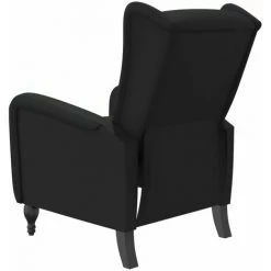 TRUE DEAL Fauteuil Inclinable Noir Velours 11 TRUE DEAL Fauteuil Inclinable Noir Velours -Pas Cher Fauteuil Magasin 57835645 5