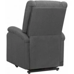 TRUE DEAL Fauteuil Inclinable Gris Foncé Tissu 10 TRUE DEAL Fauteuil Inclinable Gris Foncé Tissu -Pas Cher Fauteuil Magasin 57835722 4