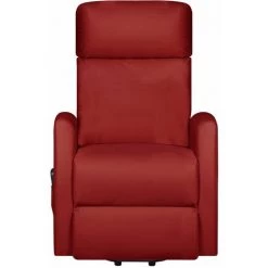 TRUE DEAL Fauteuil Inclinable Rouge Bordeaux Similicuir 9 TRUE DEAL Fauteuil Inclinable Rouge Bordeaux Similicuir -Pas Cher Fauteuil Magasin 57835756 3