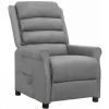 TRUE DEAL Fauteuil Inclinable Gris Similicuir 1 TRUE DEAL Fauteuil Inclinable Gris Similicuir -Pas Cher Fauteuil Magasin 57835783 1