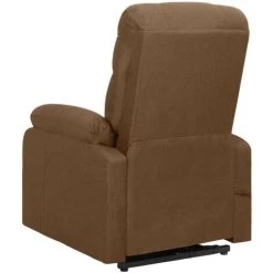 TRUE DEAL Fauteuil Inclinable Marron Tissu -Pas Cher Fauteuil Magasin 57835856 4