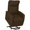 TRUE DEAL Fauteuil Inclinable Marron Foncé Tissu 1 TRUE DEAL Fauteuil Inclinable Marron Foncé Tissu -Pas Cher Fauteuil Magasin 57835870 1