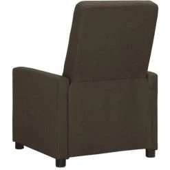 TRUE DEAL Fauteuil Inclinable Marron Tissu -Pas Cher Fauteuil Magasin 57836028 4