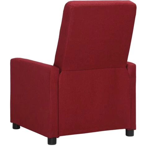 TRUE DEAL Fauteuil Inclinable Rouge Bordeaux Tissu 6 TRUE DEAL Fauteuil Inclinable Rouge Bordeaux Tissu – Image 4