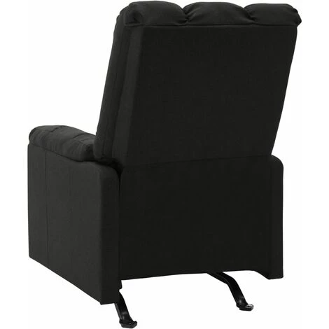 TRUE DEAL Fauteuil De Massage Inclinable Noir Tissu 5 TRUE DEAL Fauteuil De Massage Inclinable Noir Tissu â Image 3