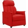 TRUE DEAL Fauteuil Inclinable Rouge Bordeaux Similicuir -Pas Cher Fauteuil Magasin 57836106 1