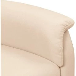 TRUE DEAL Fauteuil De Massage Inclinable Crème Tissu -Pas Cher Fauteuil Magasin 57836346 5