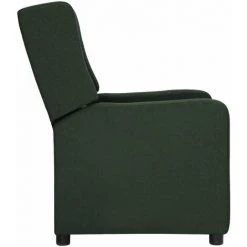 TRUE DEAL Fauteuil Inclinable Vert Foncé Tissu 9 TRUE DEAL Fauteuil Inclinable Vert Foncé Tissu -Pas Cher Fauteuil Magasin 57837164 3