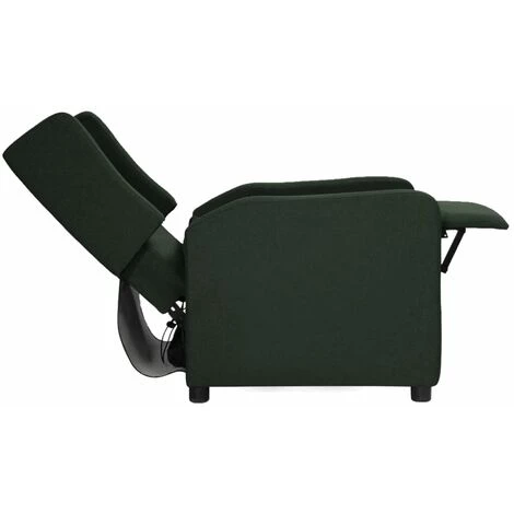 TRUE DEAL Fauteuil Inclinable Vert Foncé Tissu 7 TRUE DEAL Fauteuil Inclinable Vert Foncé Tissu â Image 5