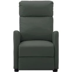 TRUE DEAL Fauteuil Inclinable électrique De Massage Gris Similicuir -Pas Cher Fauteuil Magasin 57837869 3