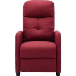 TRUE DEAL Fauteuil Inclinable électrique De Massage Bordeaux Tissu -Pas Cher Fauteuil Magasin 57837903 3
