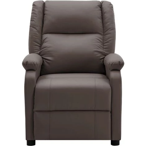 TRUE DEAL Fauteuil Inclinable électrique Marron Similicuir 5 TRUE DEAL Fauteuil Inclinable électrique Marron Similicuir – Image 3