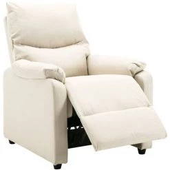TRUE DEAL Fauteuil TV Inclinable électrique Tissu - Couleur Crème Dimensions (incliné) : 73 X 158 X 73 Cm (l X P X H) 11 TRUE DEAL Fauteuil TV Inclinable électrique Tissu - Couleur Crème Dimensions (incliné) : 73 X 158 X 73 Cm (l X P X H) -Pas Cher Fauteuil Magasin 57838001 5