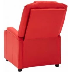 TRUE DEAL Fauteuil Inclinable électrique Rouge Similicuir -Pas Cher Fauteuil Magasin 57838022 5