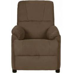 TRUE DEAL Fauteuil Inclinable électrique Marron Similicuir Daim -Pas Cher Fauteuil Magasin 57838061 5