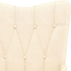 TRUE DEAL Chaise De Relaxation Crème Tissu 11 TRUE DEAL Chaise De Relaxation Crème Tissu -Pas Cher Fauteuil Magasin 57838269 5