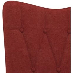 TRUE DEAL Chaise De Relaxation Rouge Bordeaux Tissu 11 TRUE DEAL Chaise De Relaxation Rouge Bordeaux Tissu -Pas Cher Fauteuil Magasin 57838399 5