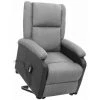 TRUE DEAL Fauteuil Inclinable Gris Clair Tissu -Pas Cher Fauteuil Magasin 57839124 1