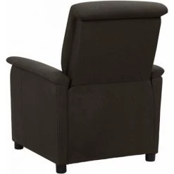 TRUE DEAL Fauteuil Inclinable Marron Foncé Tissu 9 TRUE DEAL Fauteuil Inclinable Marron Foncé Tissu -Pas Cher Fauteuil Magasin 57840379 3
