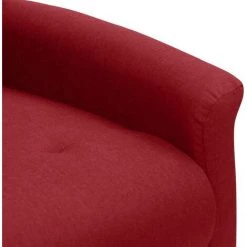 TRUE DEAL Fauteuil De Massage Inclinable Rouge Bordeaux Tissu -Pas Cher Fauteuil Magasin 57840598 5