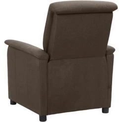 TRUE DEAL Fauteuil De Massage Inclinable Marron Tissu -Pas Cher Fauteuil Magasin 57840605 3