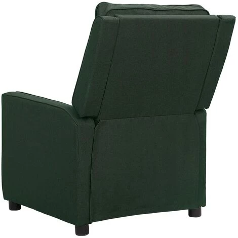 TRUE DEAL Fauteuil Inclinable Vert Foncé Tissu 6 TRUE DEAL Fauteuil Inclinable Vert Foncé Tissu – Image 4