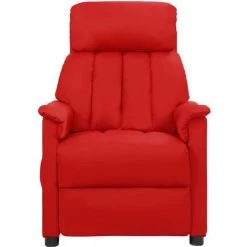 TRUE DEAL Fauteuil De Massage Inclinable Rouge Bordeaux Similicuir -Pas Cher Fauteuil Magasin 57840746 2