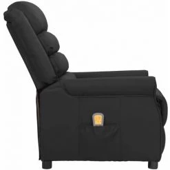 TRUE DEAL Fauteuil De Massage Inclinable Noir Similicuir 9 TRUE DEAL Fauteuil De Massage Inclinable Noir Similicuir -Pas Cher Fauteuil Magasin 57840972 3