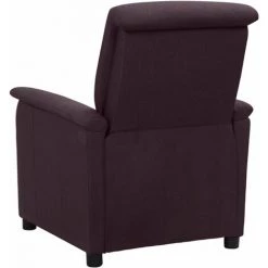 TRUE DEAL Fauteuil Inclinable Violet Tissu -Pas Cher Fauteuil Magasin 57841340 3