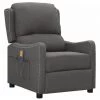 TRUE DEAL Fauteuil De Massage Inclinable Gris Foncé Tissu -Pas Cher Fauteuil Magasin 57843249 1
