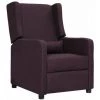 TRUE DEAL Fauteuil Inclinable Violet Tissu
