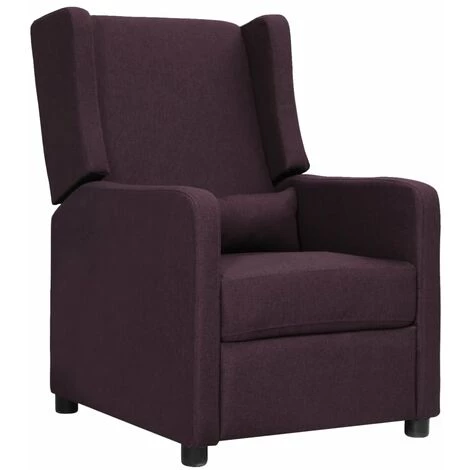 TRUE DEAL Fauteuil Inclinable Violet Tissu 3 TRUE DEAL Fauteuil Inclinable Violet Tissu