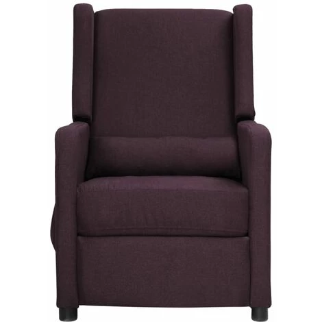 TRUE DEAL Fauteuil Inclinable Violet Tissu 4 TRUE DEAL Fauteuil Inclinable Violet Tissu – Image 2