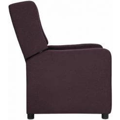 TRUE DEAL Fauteuil Inclinable Violet Tissu 9 TRUE DEAL Fauteuil Inclinable Violet Tissu -Pas Cher Fauteuil Magasin 57843407 3