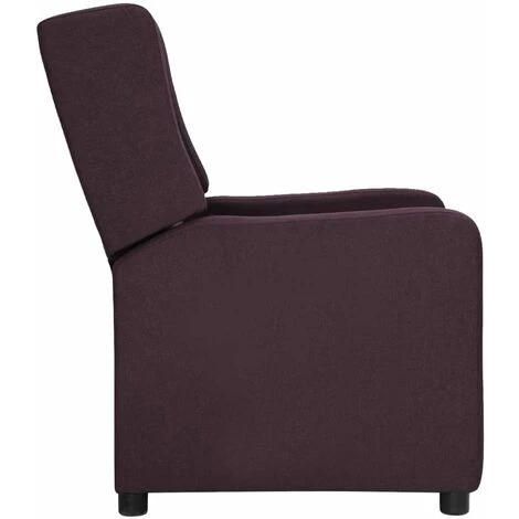 TRUE DEAL Fauteuil Inclinable Violet Tissu 5 TRUE DEAL Fauteuil Inclinable Violet Tissu – Image 3