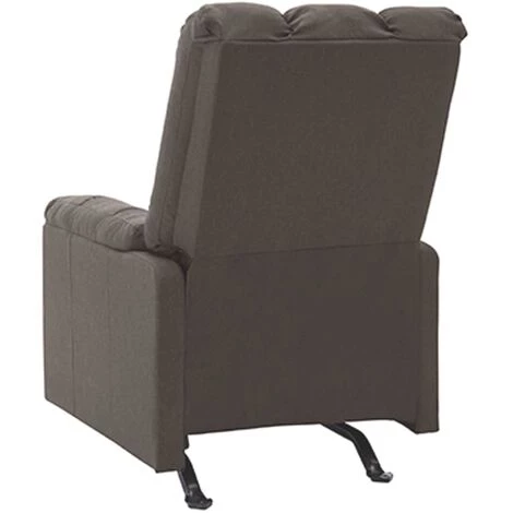 TRUE DEAL Fauteuil De Massage Inclinable Taupe Tissu 5 TRUE DEAL Fauteuil De Massage Inclinable Taupe Tissu – Image 3