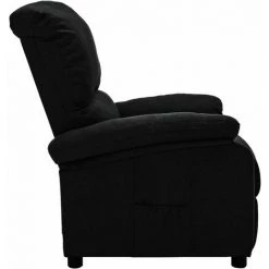 TRUE DEAL Fauteuil Inclinable Noir Tissu -Pas Cher Fauteuil Magasin 57845546 3