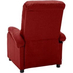TRUE DEAL Fauteuil Inclinable Rouge Bordeaux Tissu 11 TRUE DEAL Fauteuil Inclinable Rouge Bordeaux Tissu -Pas Cher Fauteuil Magasin 57845550 5