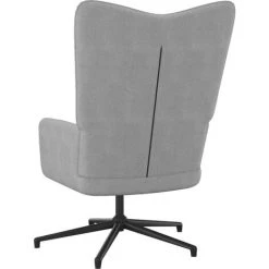 TRUE DEAL Chaise De Relaxation Gris Clair Tissu -Pas Cher Fauteuil Magasin 57845565 4