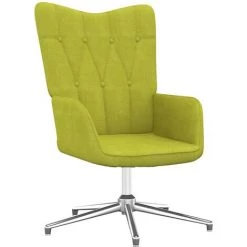 TRUE DEAL Chaise De Relaxation Vert Tissu