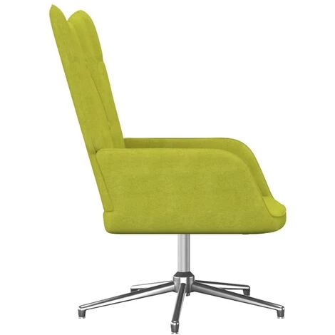 TRUE DEAL Chaise De Relaxation Vert Tissu 5 TRUE DEAL Chaise De Relaxation Vert Tissu – Image 3