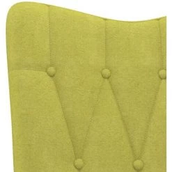 TRUE DEAL Chaise De Relaxation Vert Tissu 11 TRUE DEAL Chaise De Relaxation Vert Tissu -Pas Cher Fauteuil Magasin 57845686 5