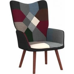 TRUE DEAL Chaise De Relaxation Patchwork Tissu