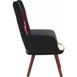 TRUE DEAL Chaise De Relaxation Patchwork Tissu 9 TRUE DEAL Chaise De Relaxation Patchwork Tissu -Pas Cher Fauteuil Magasin 57845782 3