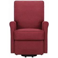 TRUE DEAL Fauteuil De Massage Inclinable Rouge Bordeaux Tissu -Pas Cher Fauteuil Magasin 57845797 3