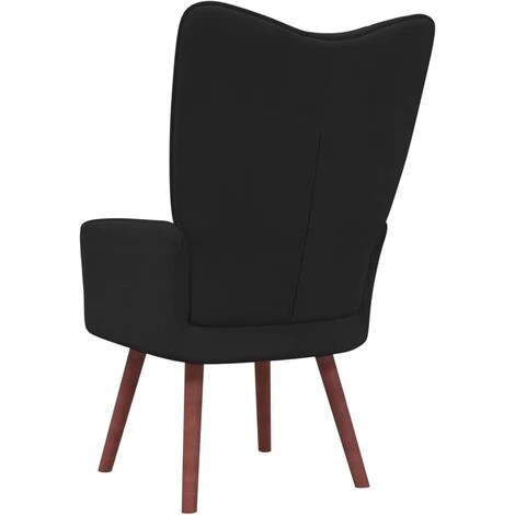 TRUE DEAL Chaise De Relaxation Noir Velours 6 TRUE DEAL Chaise De Relaxation Noir Velours – Image 4