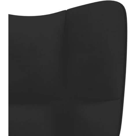 TRUE DEAL Chaise De Relaxation Noir Velours 7 TRUE DEAL Chaise De Relaxation Noir Velours – Image 5
