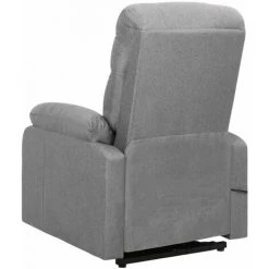 TRUE DEAL Fauteuil Inclinable Gris Clair Tissu -Pas Cher Fauteuil Magasin 57845824 4