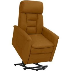 TRUE DEAL Fauteuil Inclinable Marron Similicuir Daim
